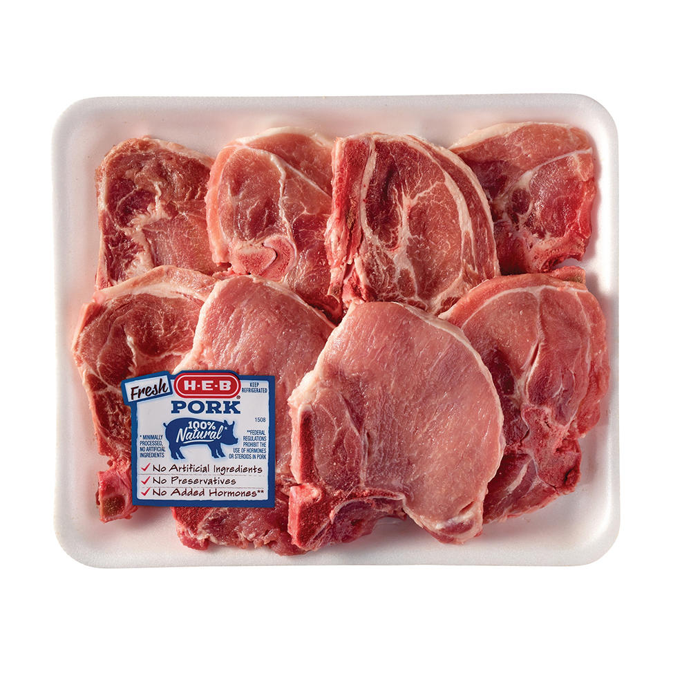 H-E-B Assorted Bone-in Pork Chops - Value Pack, Avg. 3.25 lbs