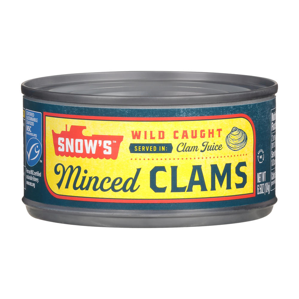 Snow's Minced Clams in Clam Juice, 6.5 oz