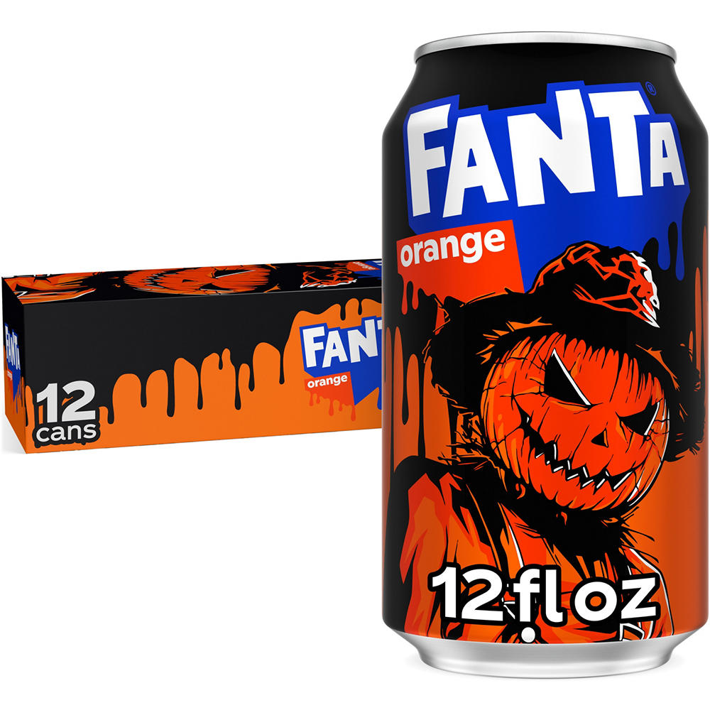Fanta Orange Soda Soft Drink Fridge Pack 12 pk Cans, 12 oz