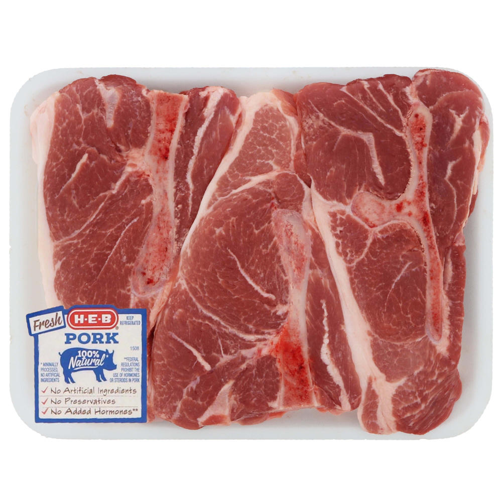 H-E-B Bone-in Pork Loin Country-Style Ribs - Value Pack, Avg. 4.0 lbs