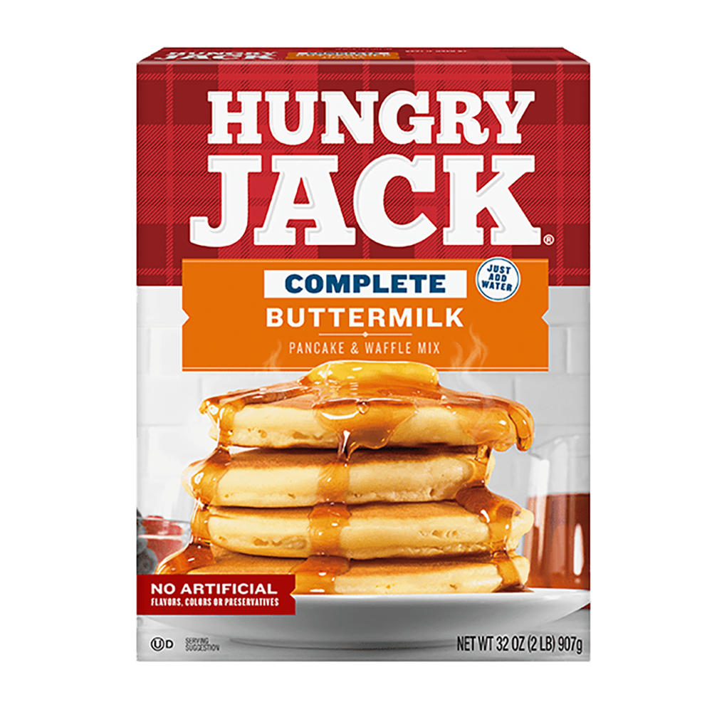 Hungry Jack Complete Buttermilk Pancake & Waffle Mix, 32 oz