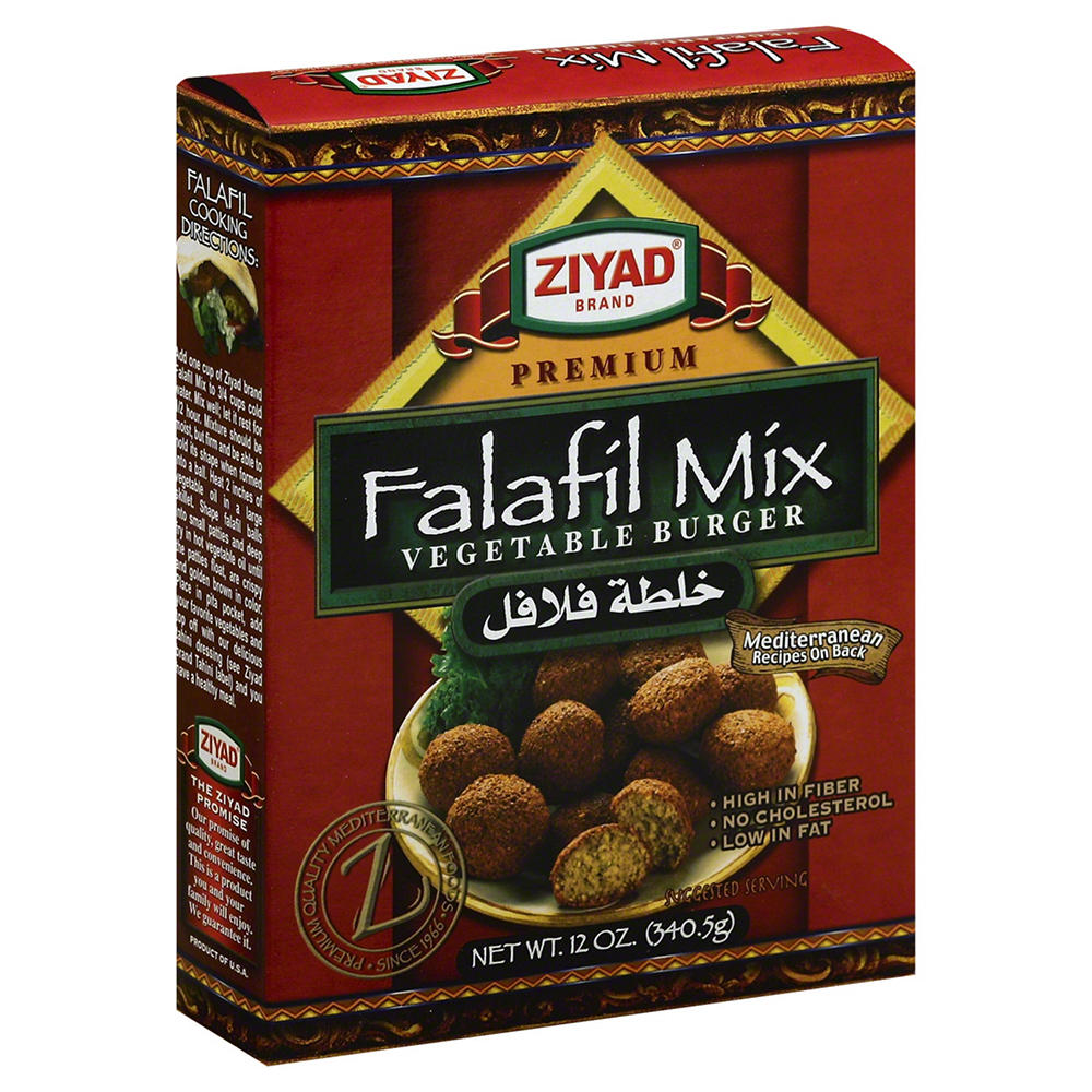 Ziyad Vegetable Burger Falafil Mix, 12 oz