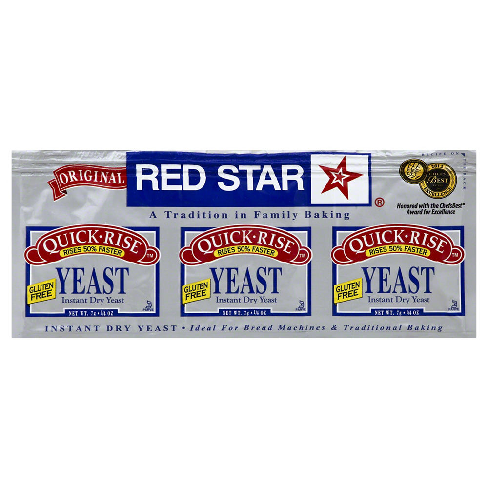 Red Star Quick-Rise Instant Dry Yeast - Original, 3 ct