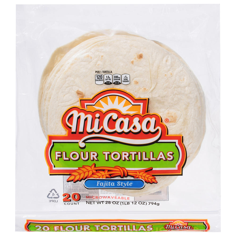 Mi Casa Fajita Style Flour Tortillas, 20 ct