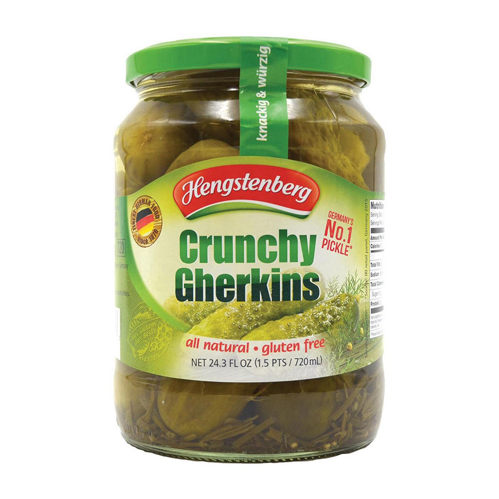 Hengstenberg Crunchy Gherkins, 24.3 oz