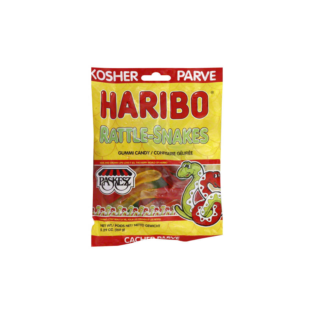 Haribo Kosher Rattle-Snakes Gummi Candy, 5.29 oz