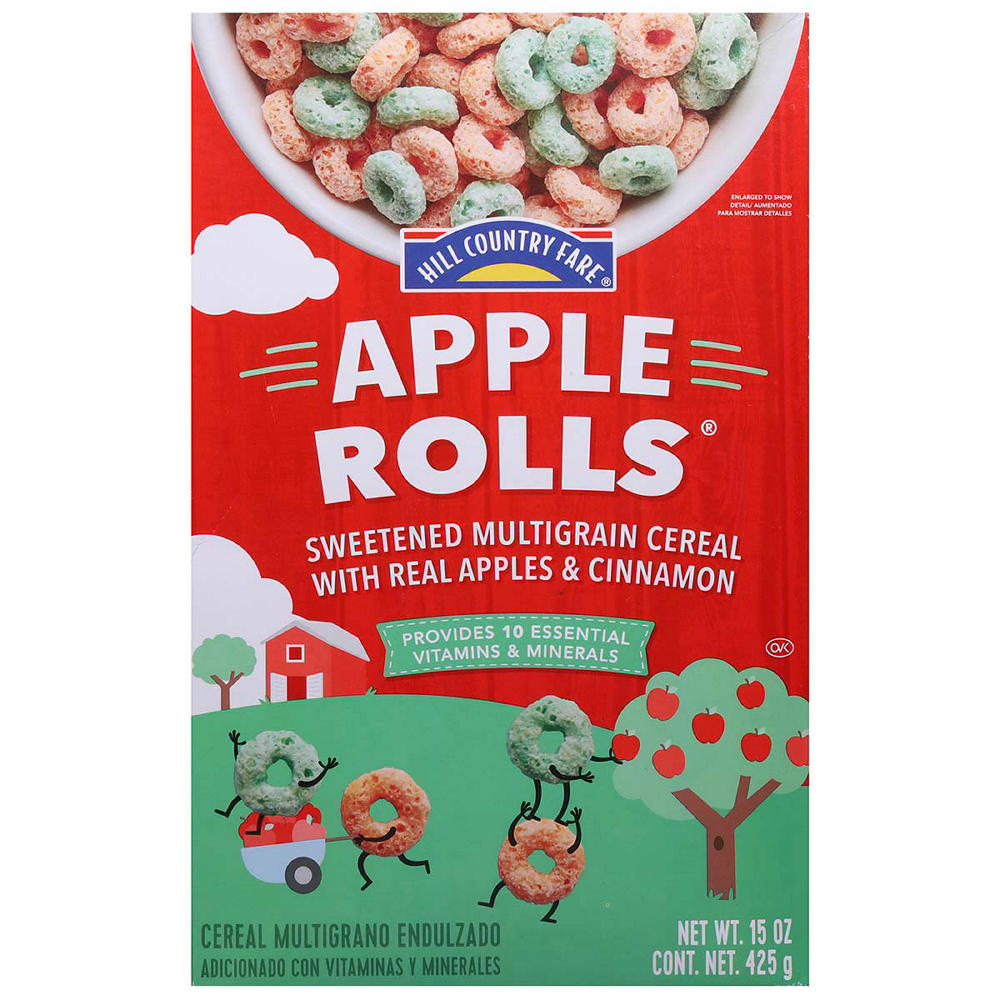 Hill Country Fare Apple Rolls Cereal, 15 oz