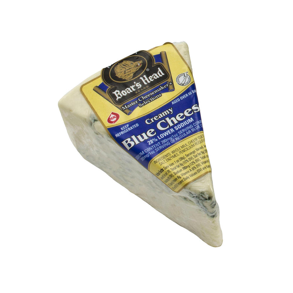 Boar's Head Lower Sodium Creamy Blue Cheese, Avg. 0.4 lb
