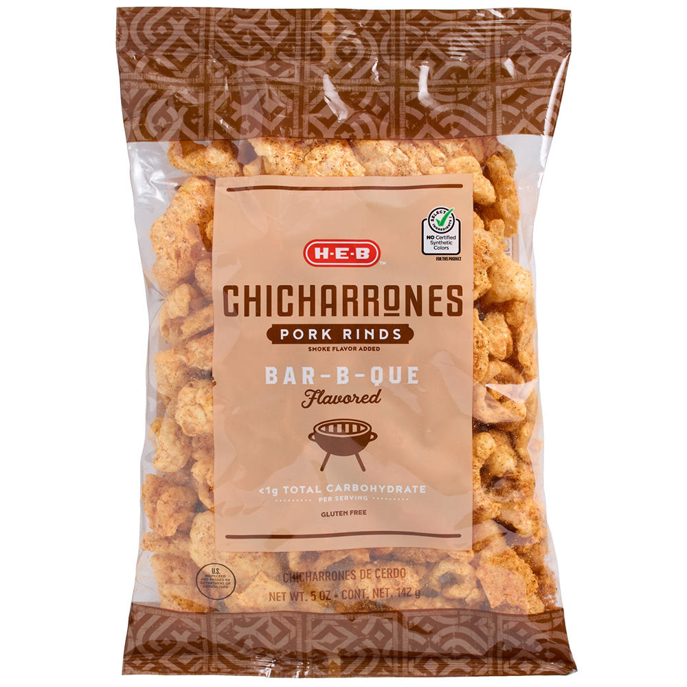 H-E-B Chicharrones Pork Rinds - Bar-B-Que, 5 oz