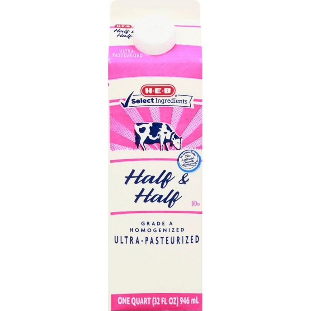H-E-B Half & Half, 32 oz