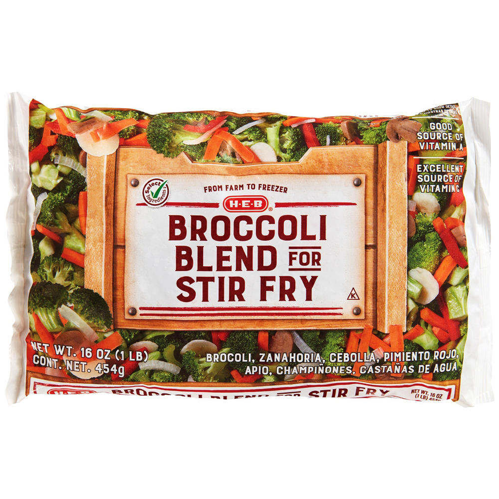 H-E-B Frozen Broccoli Stir Fry Blend, 16 oz
