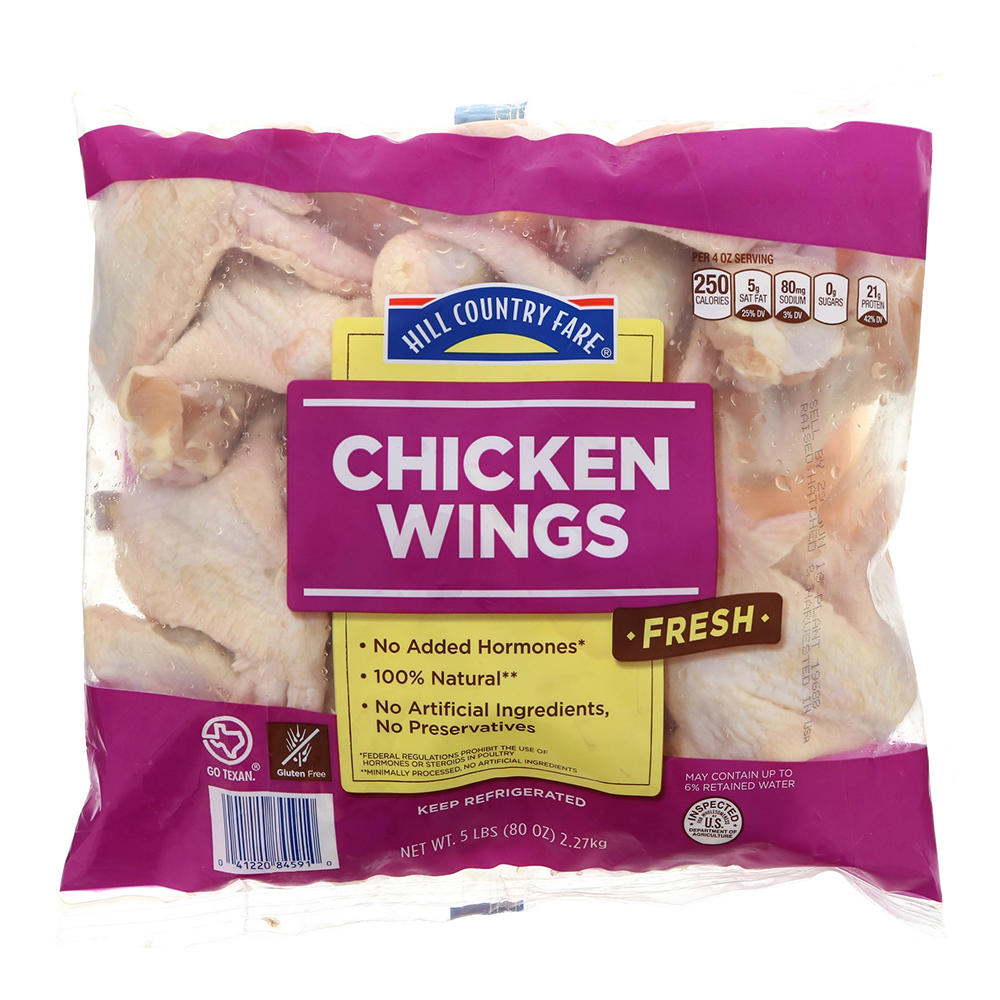 Hill Country Fare Chicken Wings, 5 lb bag