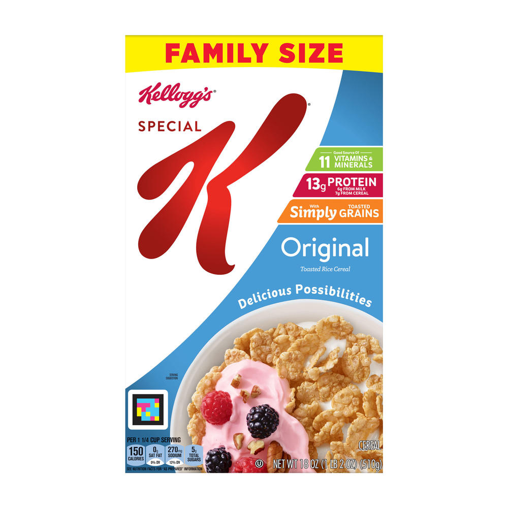 Kellogg's Special K Original Cereal, 18 oz