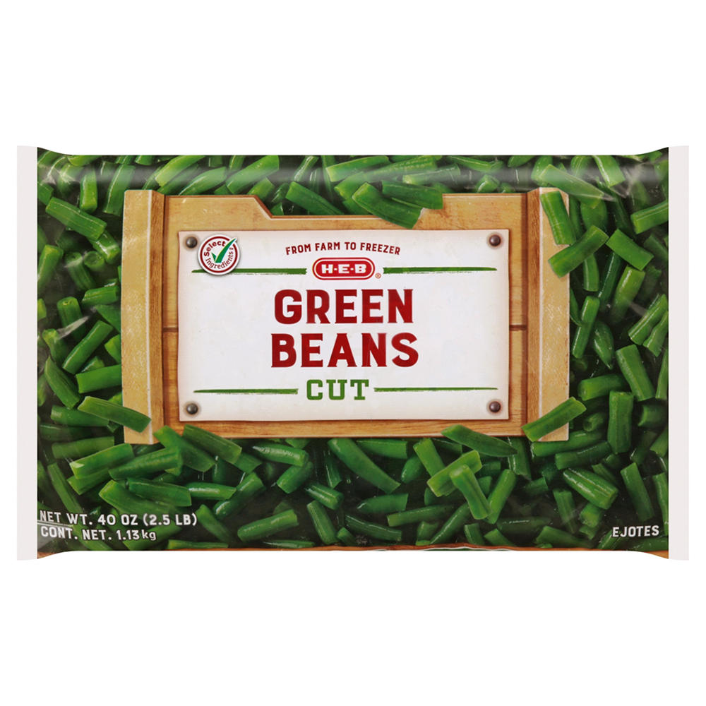 H-E-B Frozen Cut Green Beans, 40 oz