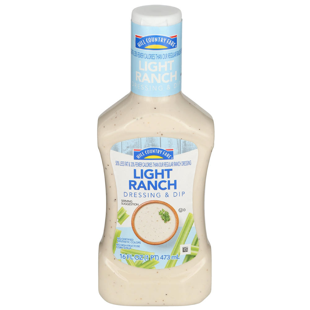 Hill Country Fare Light Ranch Salad Dressing, 16 oz