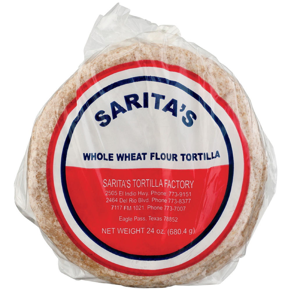 Sarita's Whole Wheat Flour Tortillas, 24 ct