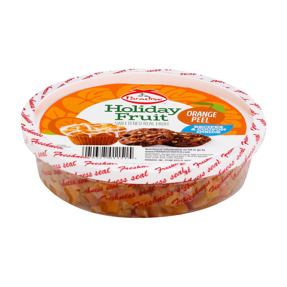 Paradise Diced Candied Orange Peel, 4 oz
