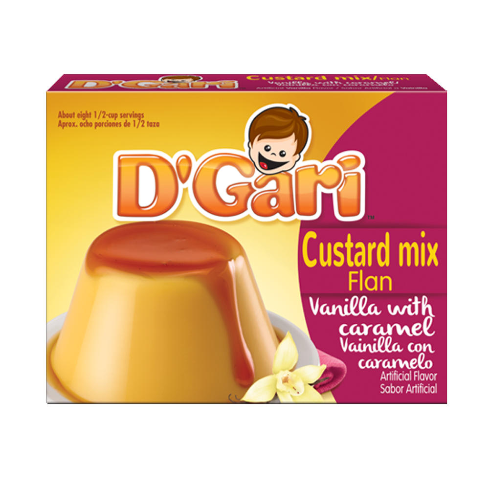 D'Gari Flan Caramel Custard, 5 oz