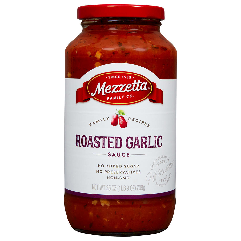 Mezzetta Family Recipes Roasted Garlic Pasta Sauce, 25 oz