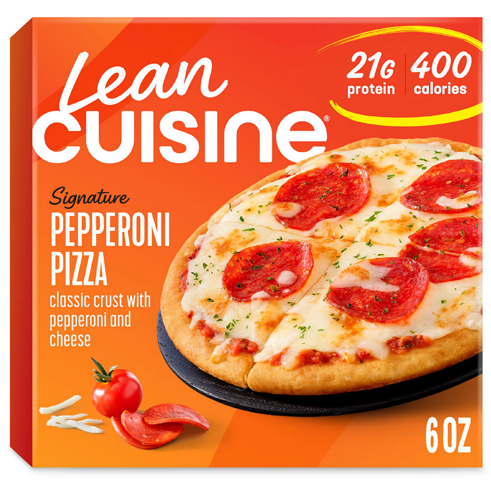 Lean Cuisine 21g Protein Personal Pepperoni Frozen Pizza, 6 oz