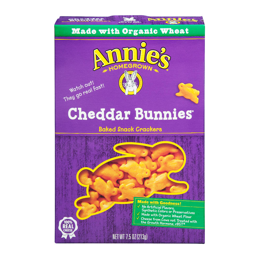 Annie's Cheddar Bunnies Baked Crackers, 7.5 oz