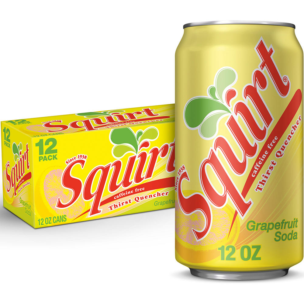Squirt Citrus Grapefruit Soda 12 pk Cans, 12 oz
