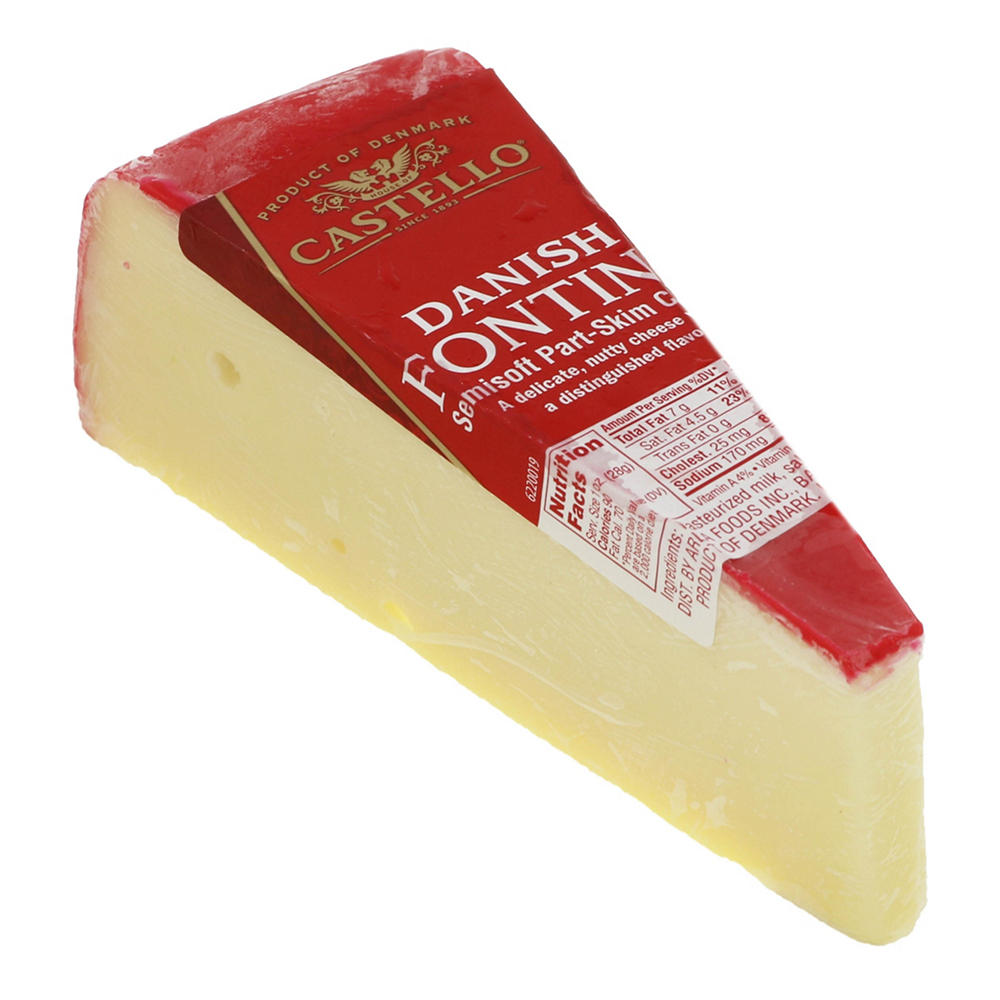 Castello Danish Fontina Part-Skim Cheese, Avg. 0.45 lb