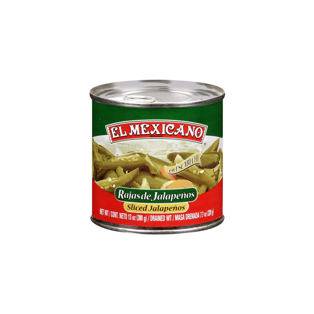 El Mexicano Sliced Jalapenos, 13 oz