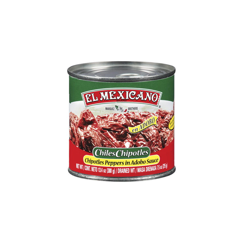 El Mexicano Adobo Chipotle Peppers, 12 oz