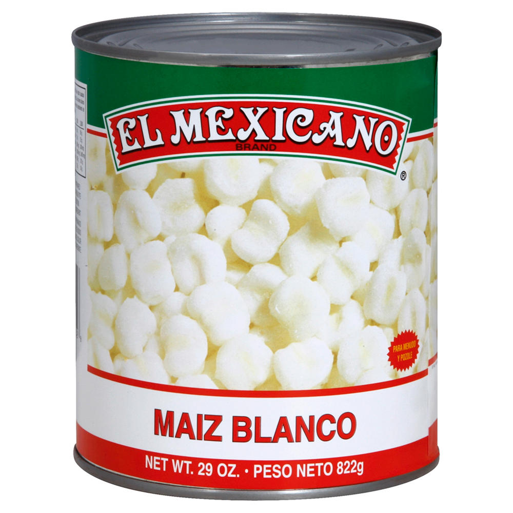 El Mexicano Mexican Style White Hominy, 29 oz