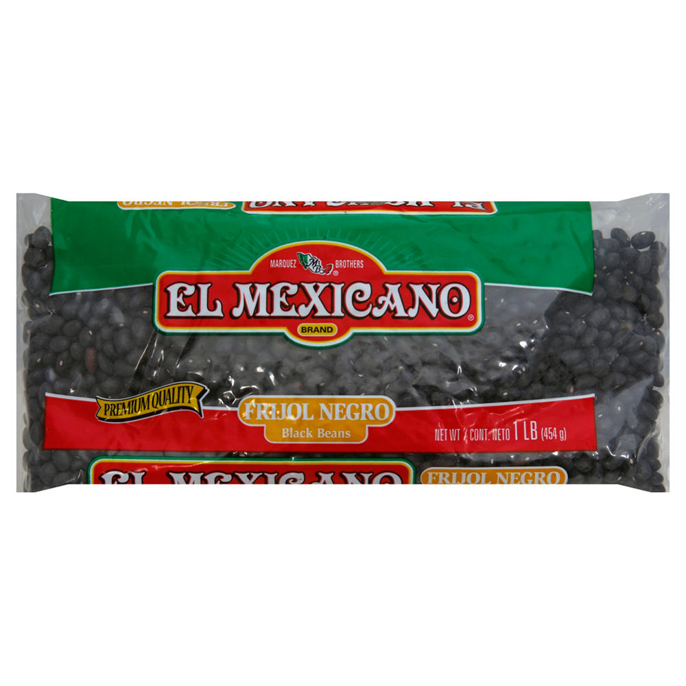 El Mexicano Frijoles Negros Black Beans, 1 lb