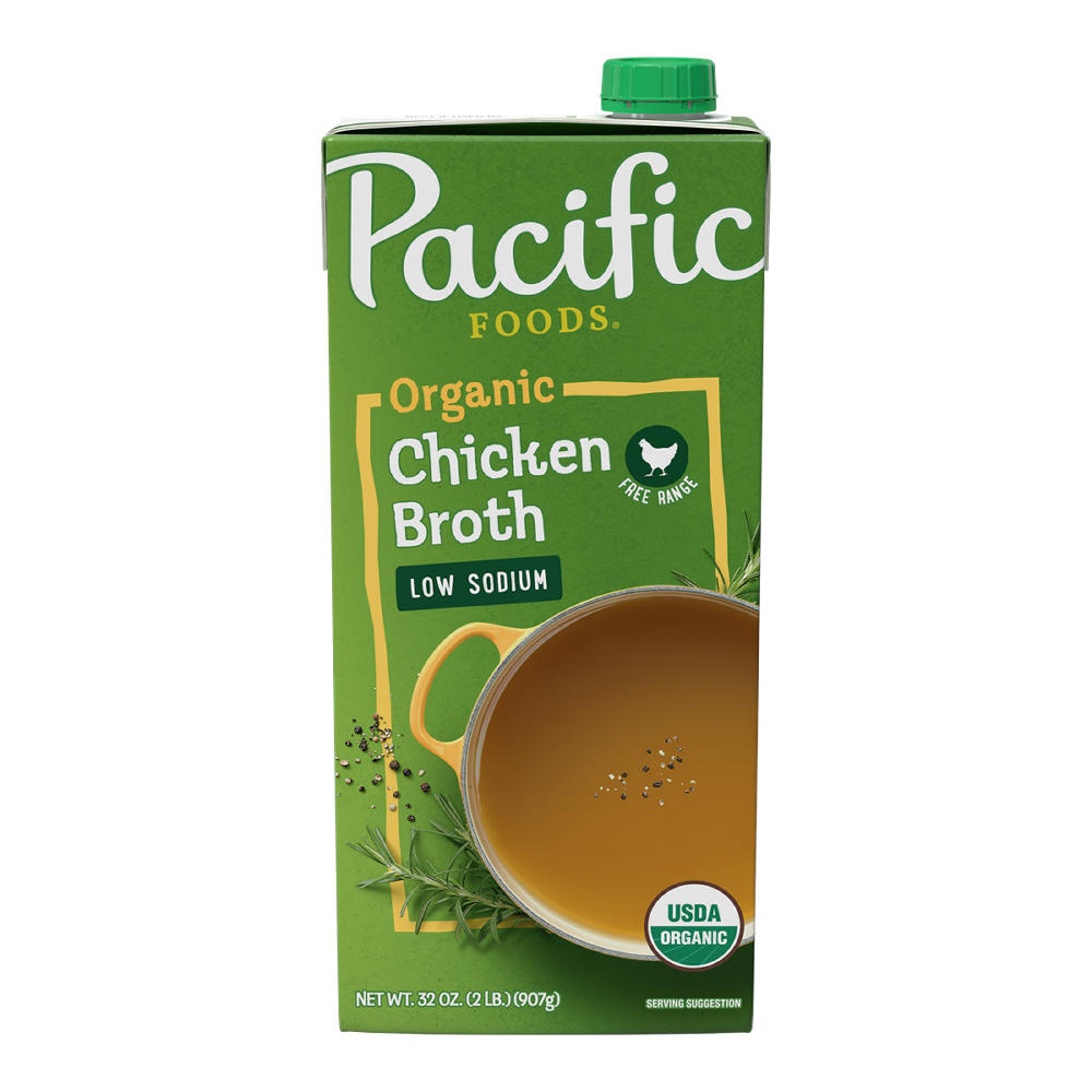 Pacific Foods Low Sodium Organic Free Range Chicken Broth, 32 oz