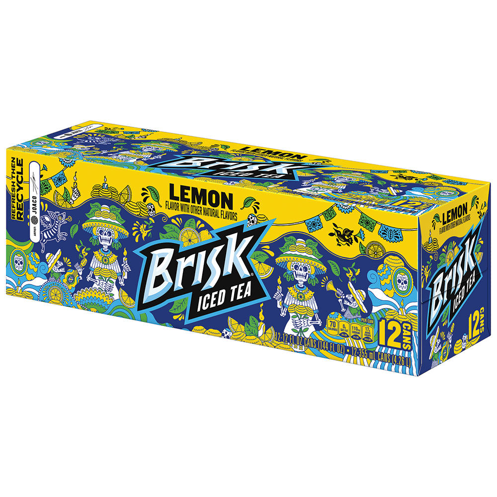 Brisk Lemon Iced Tea 12 pk Cans, 12 oz