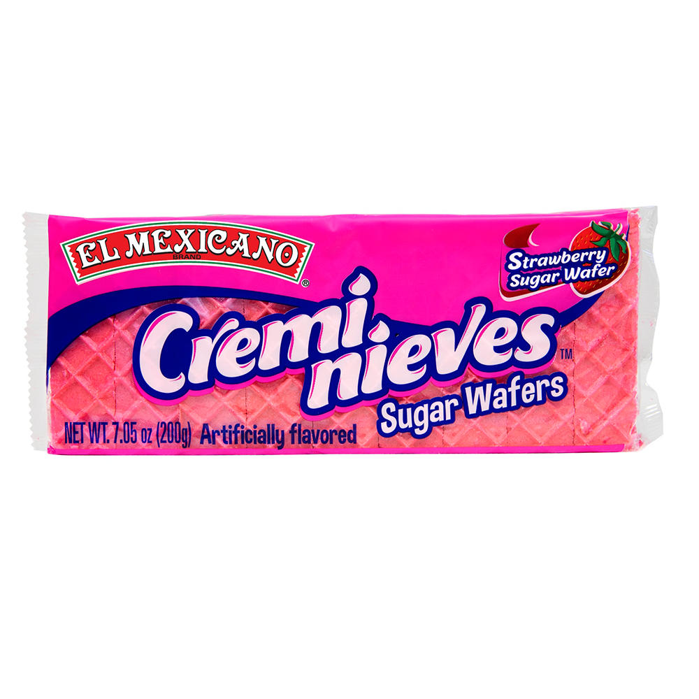 El Mexicano Cremi Nieves Strawberry Sugar Wafers Cookies, 7.05 oz