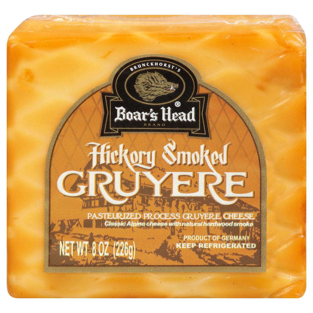 Boar's Head Hickory Smoked Gruyere Cheese, 8 oz