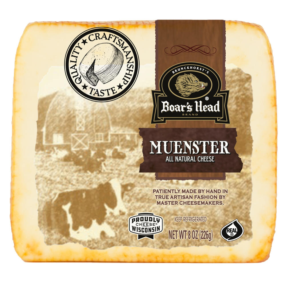 Boar's Head Muenster Cheese, 8 oz