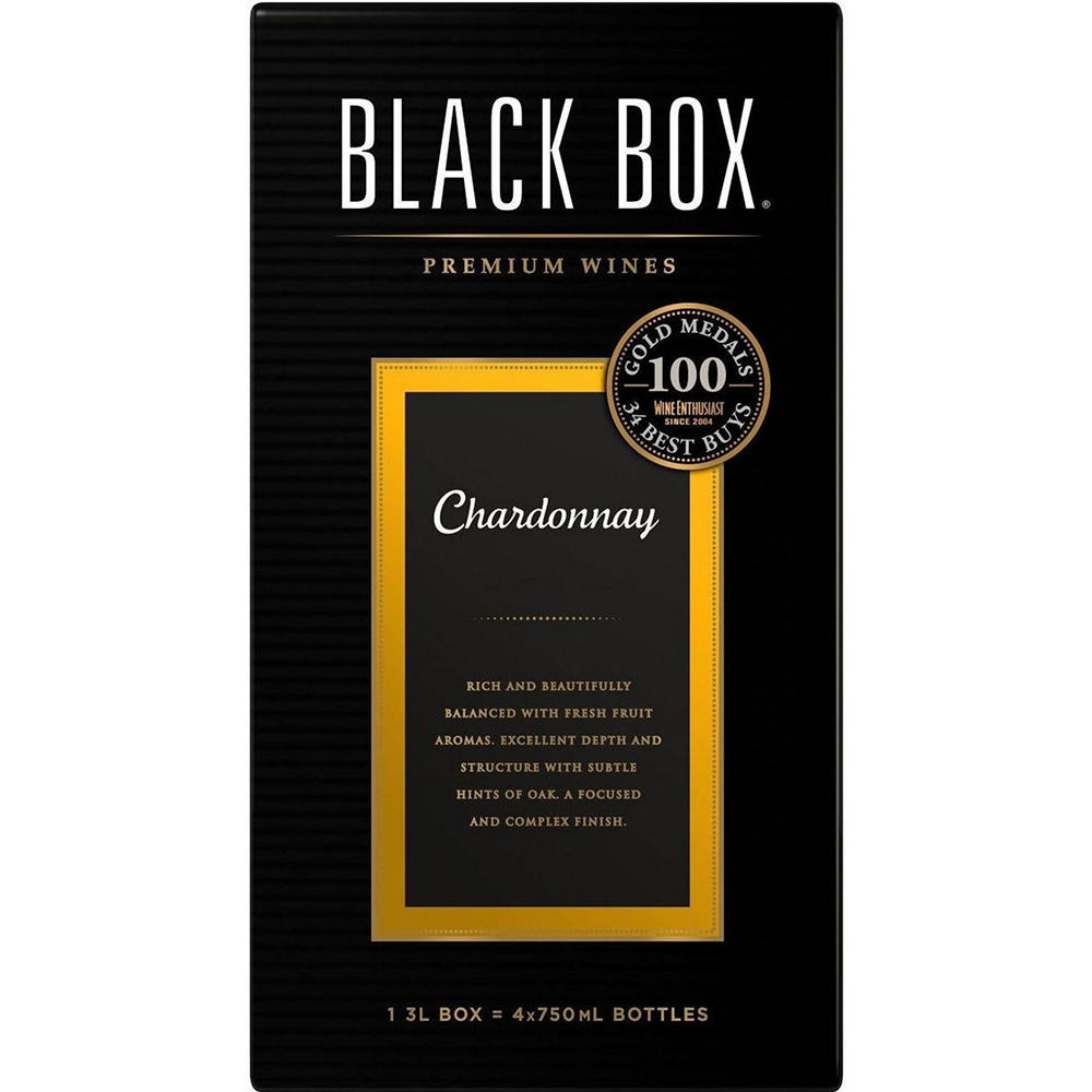 Black Box Chardonnay California Box White Wine, 3 L