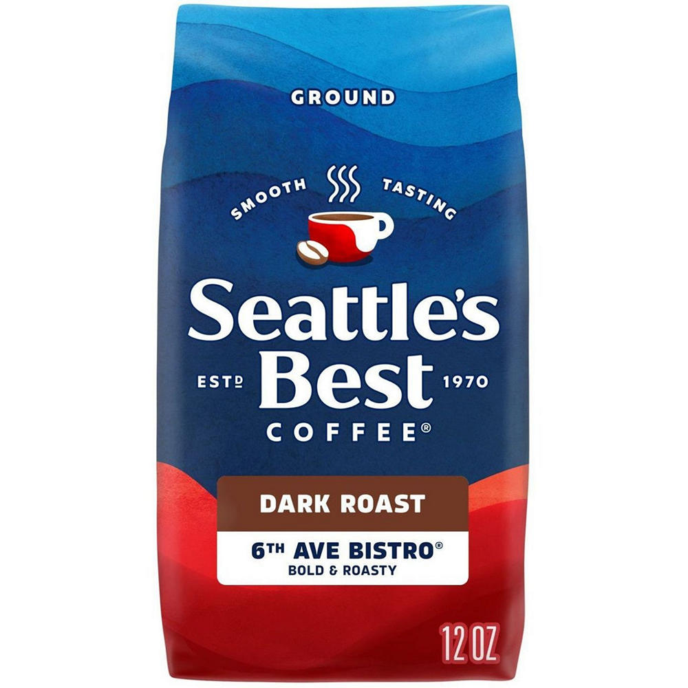 Seattle's Best 6th Avenue Bistro Dark Roast Ground Coffee, 12 oz