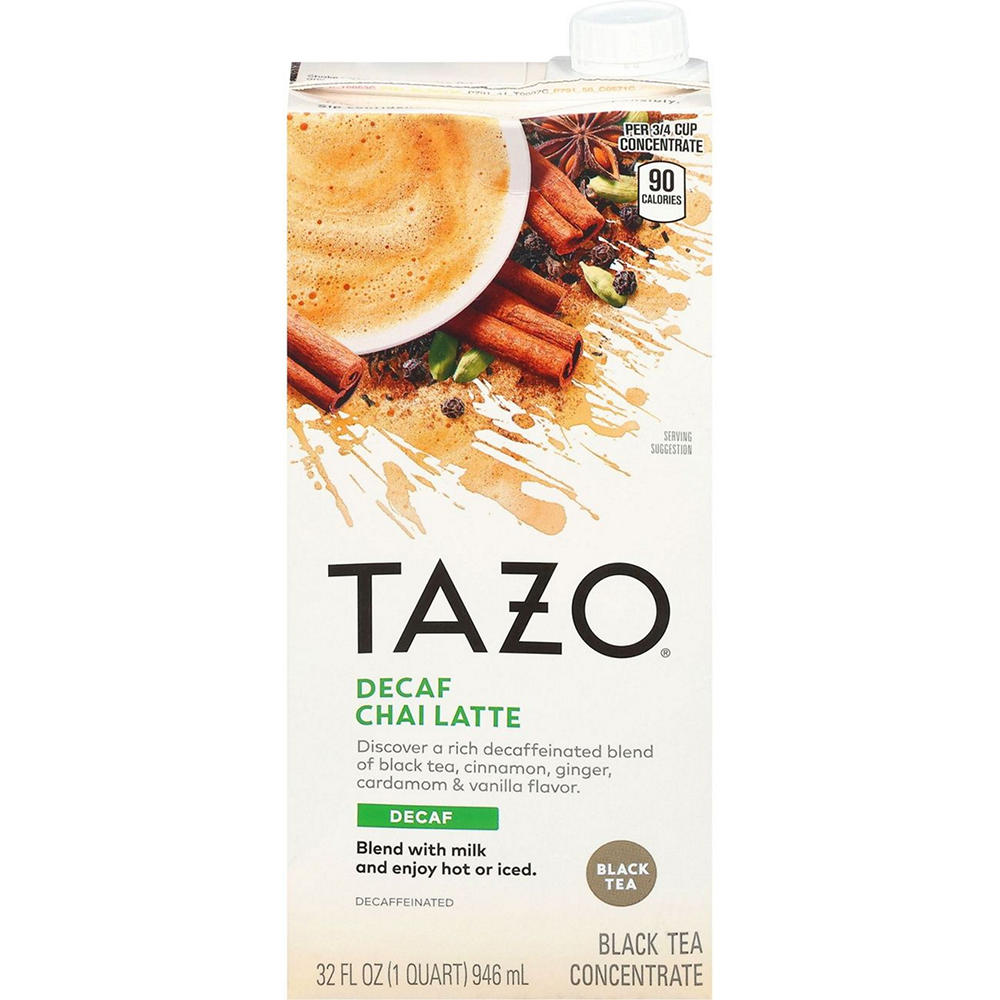 Tazo Decaf Chai Latte Black Tea Concentrate, 32 oz