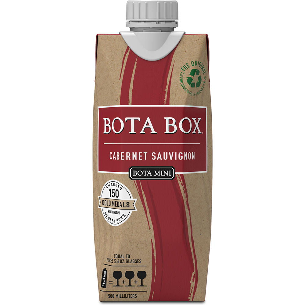 Bota Box Cabernet Sauvignon California Red Wine, 500 mL