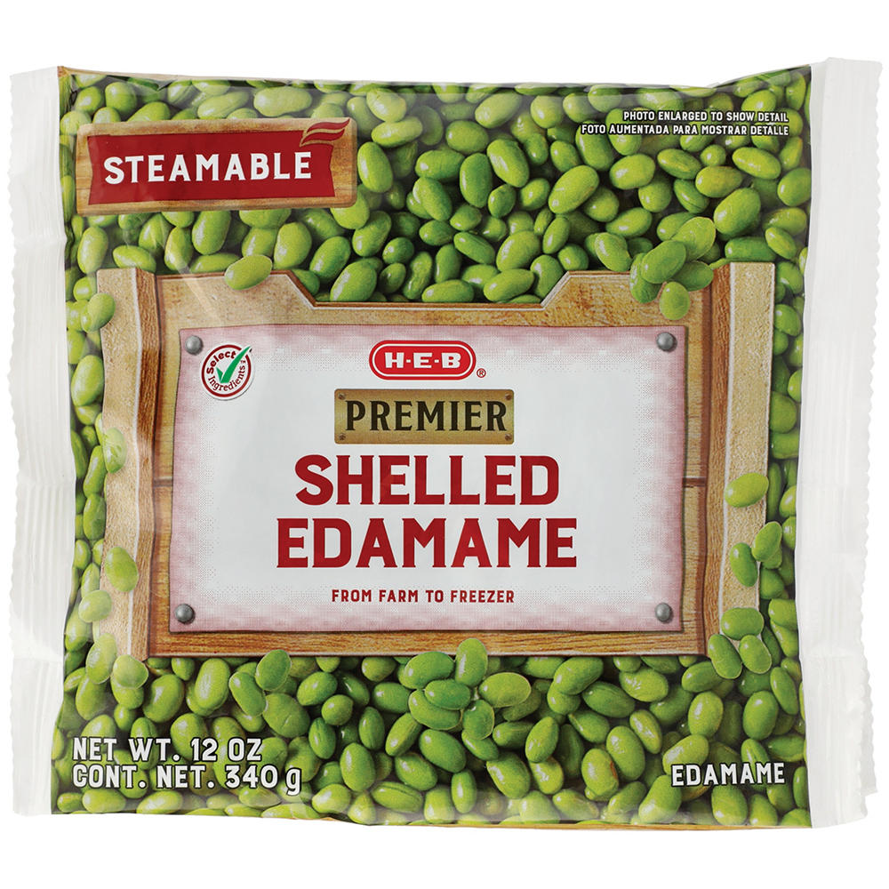 H-E-B Frozen Steamable Shelled Edamame Soybean, 12 oz