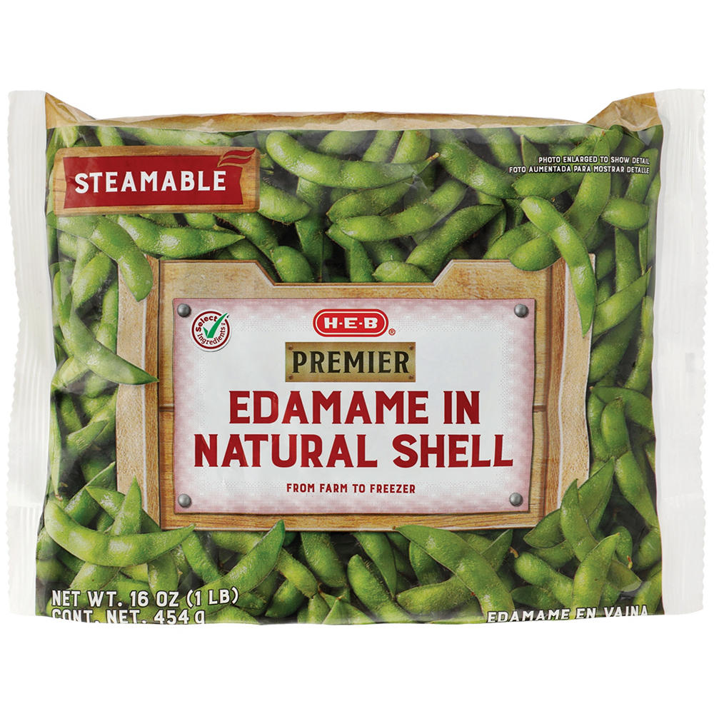 H-E-B Frozen Steamable In-Shell Edamame Soybean, 16 oz