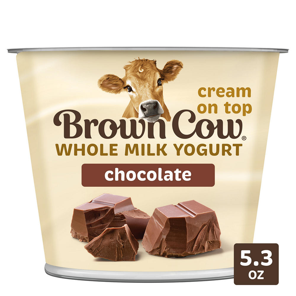 Brown Cow Whole Milk Chocolate on the Bottom Yogurt, 5.3 oz