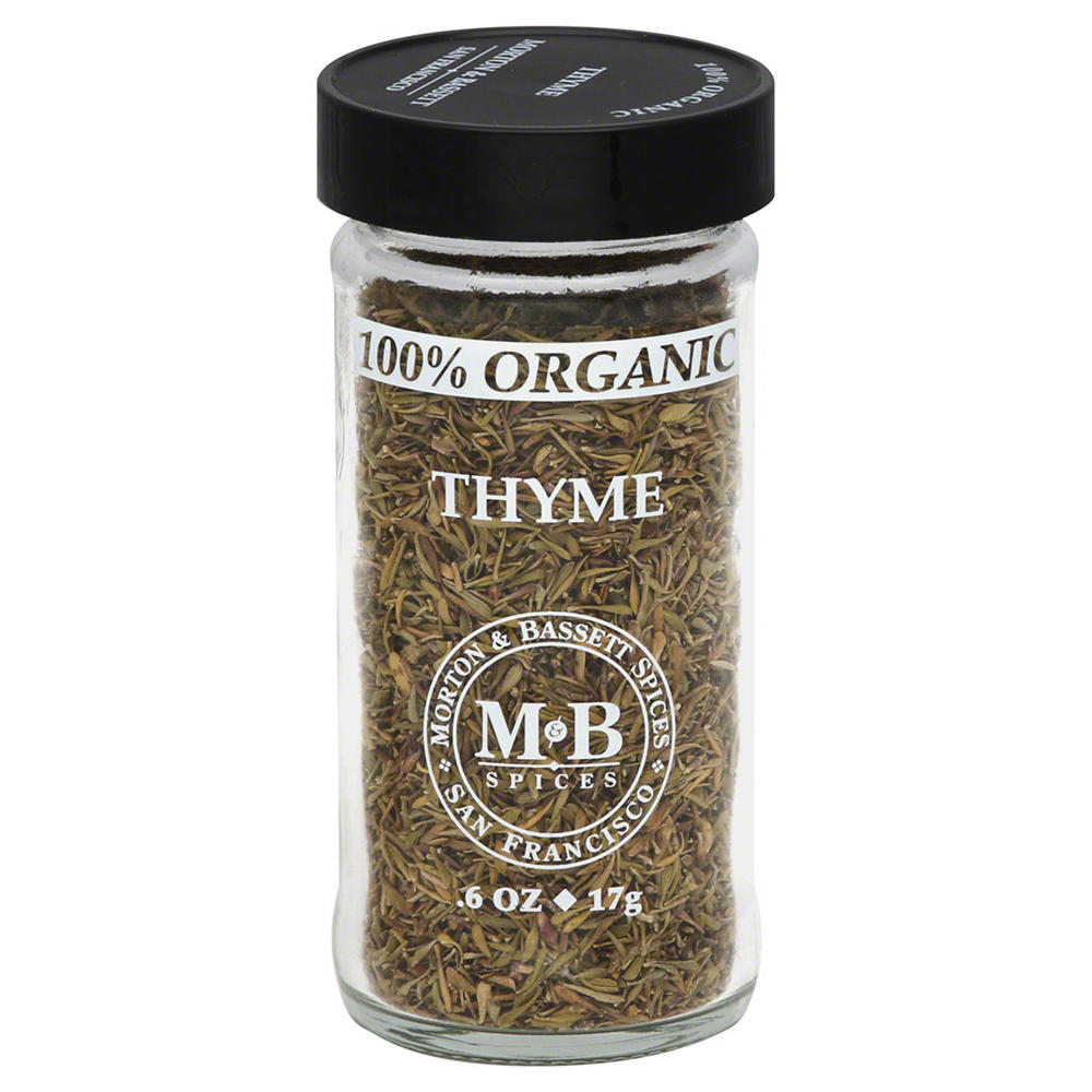 Morton & Bassett 100% Organic Thyme, .6 oz