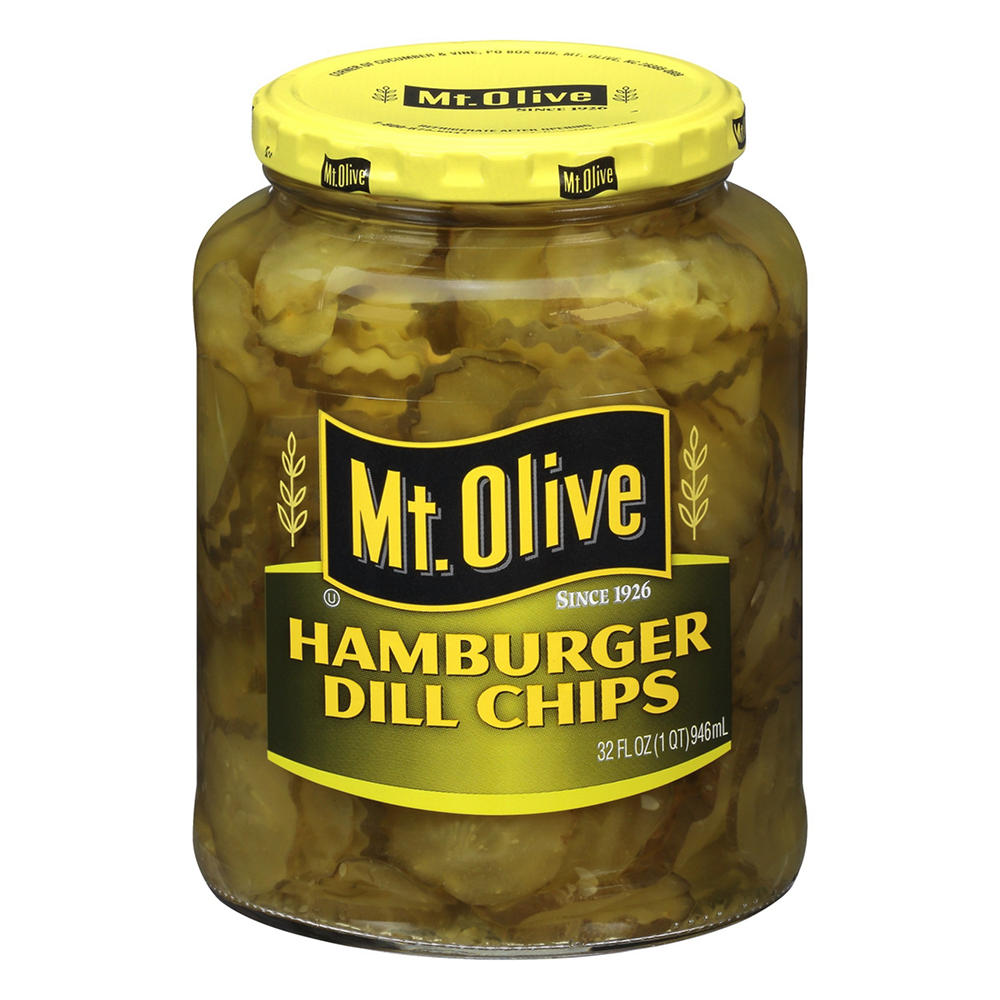 Mt. Olive Hamburger Dill Chips, 32 oz