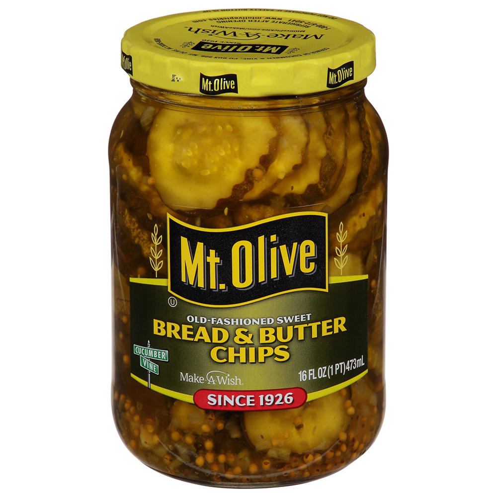 Mt. Olive Old Fashioned Sweet Bread and Butter Chips, 16 oz