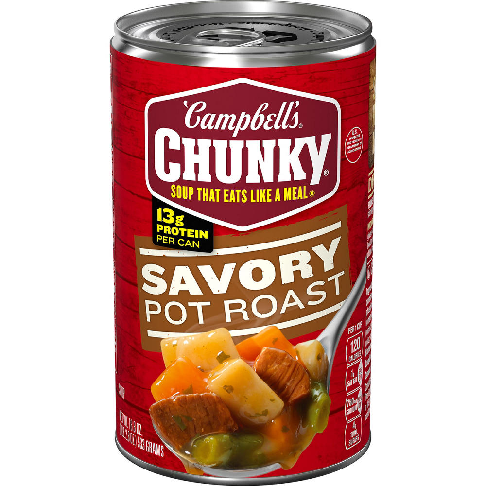 Campbell's Chunky Savory Pot Roast Soup, 18.8 oz