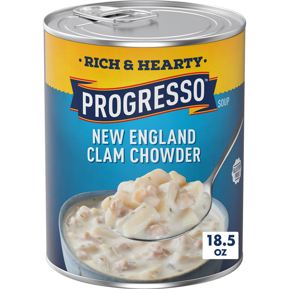 Progresso Rich & Hearty New England Clam Chowder Soup, 18.5 oz