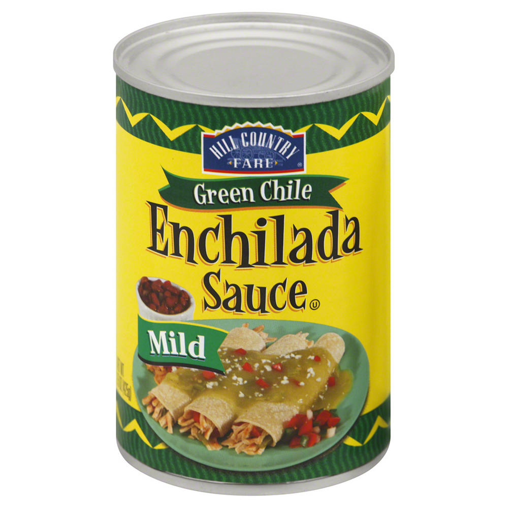 Hill Country Fare Mild Green Chile Enchilada Sauce, 15 oz