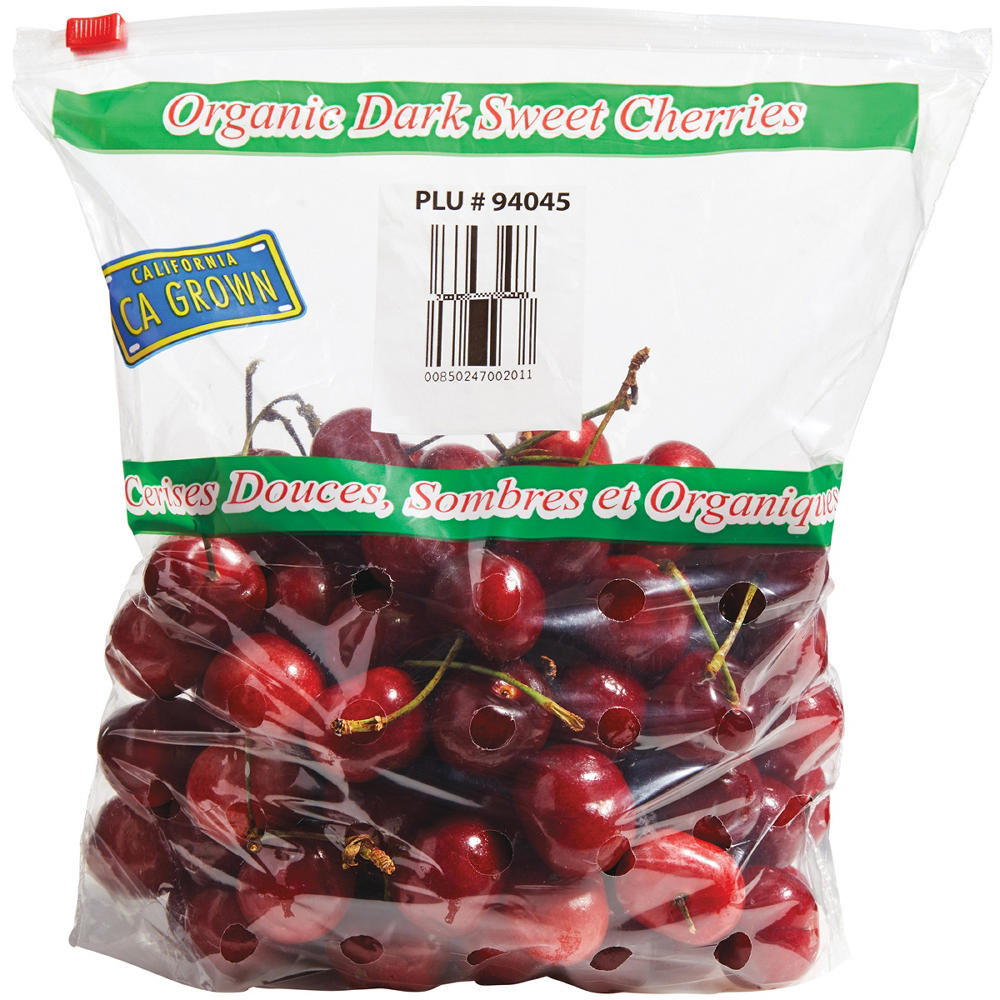 Fresh Organic Cherries, Avg. 1.22 lbs
